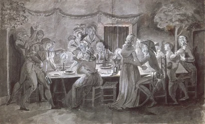 An Evening Wedding Meal